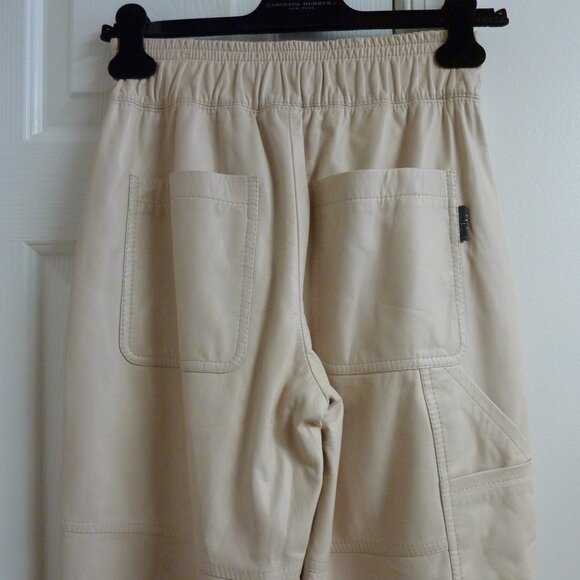 Brunello Cucinelli Pleated Leather straight-leg Pant - Picture 6 of 9